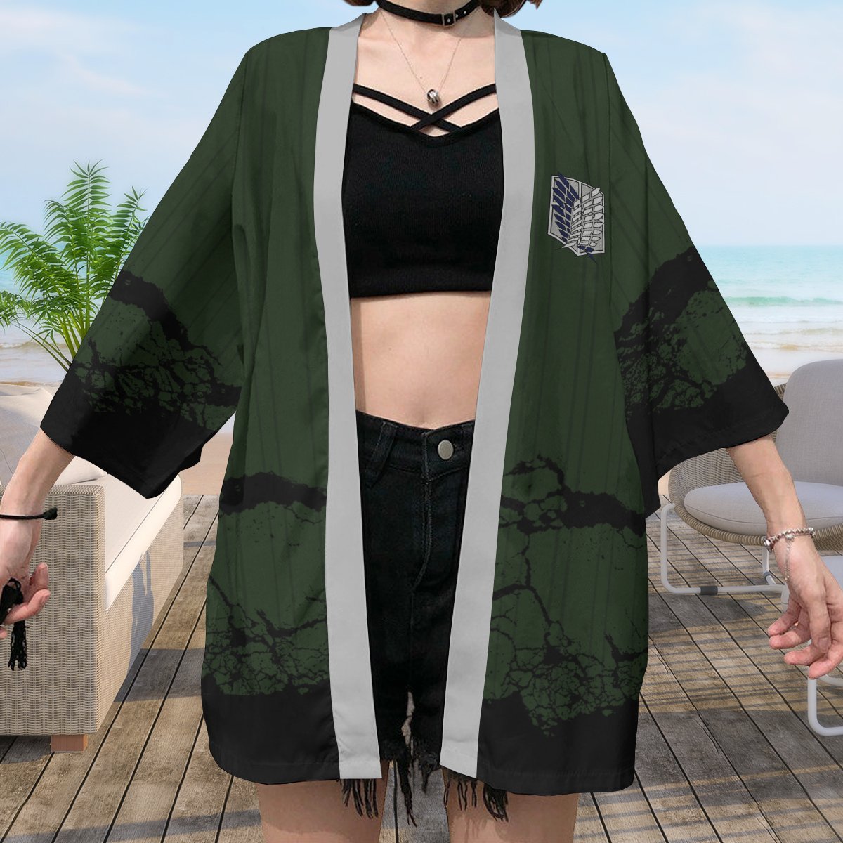 aot recon corps kimono 223597 - Anime Kimono Store