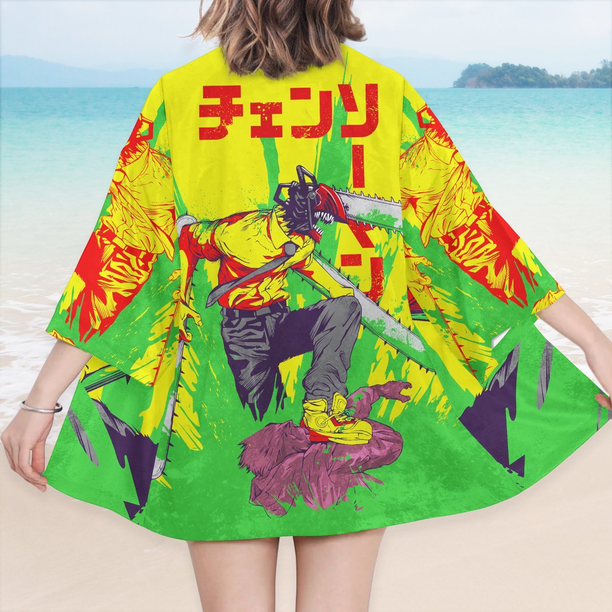 chainsaw man kimono 901772 - Anime Kimono Store