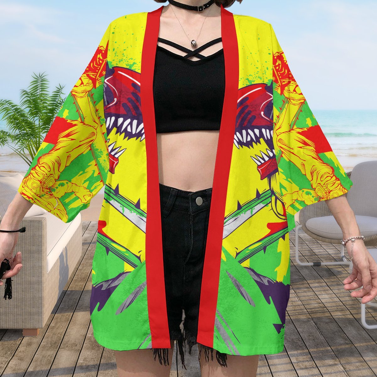 chainsaw man kimono 988685 - Anime Kimono Store