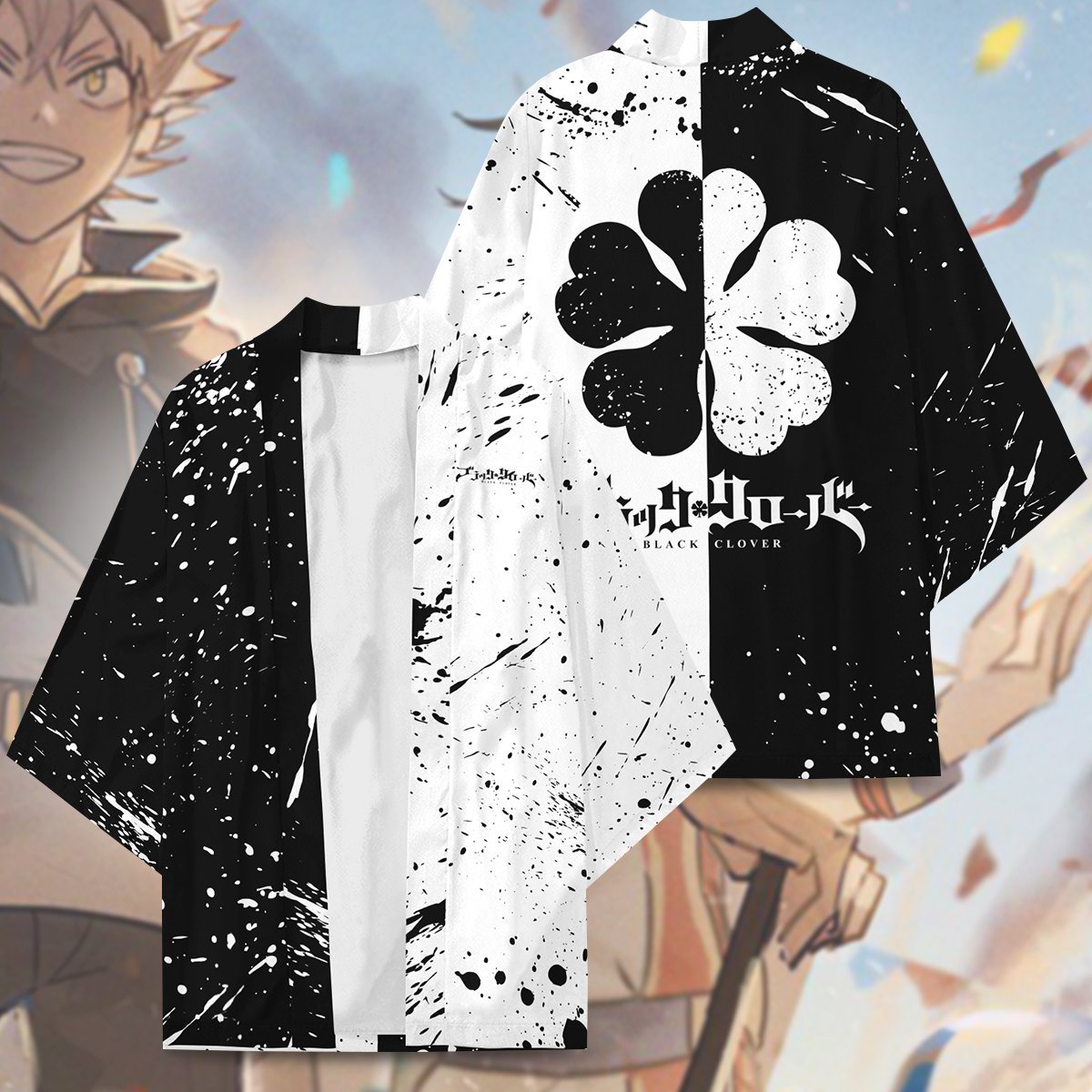 five leaf clover kimono 173964 - Anime Kimono Store
