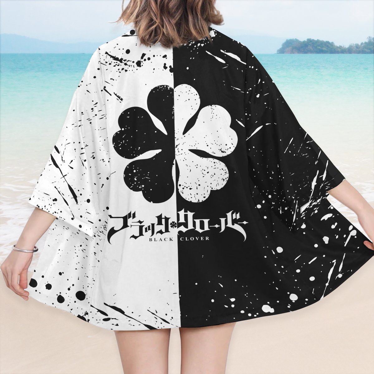 five leaf clover kimono 683162 - Anime Kimono Store