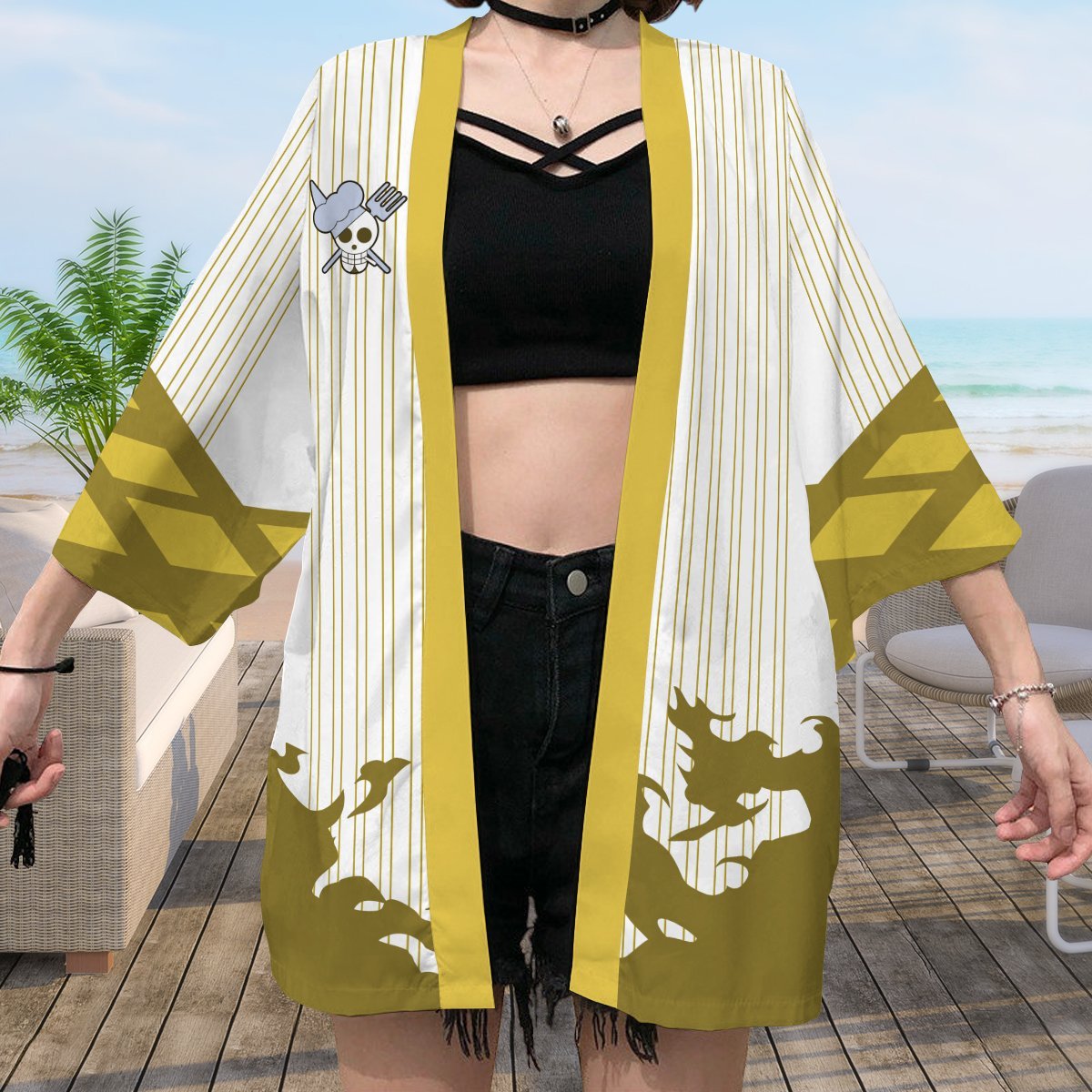 sanji black leg kimono 645889 - Anime Kimono Store