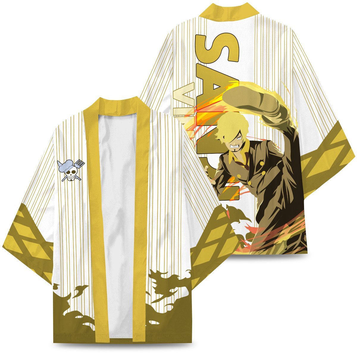sanji black leg kimono 854888 - Anime Kimono Store