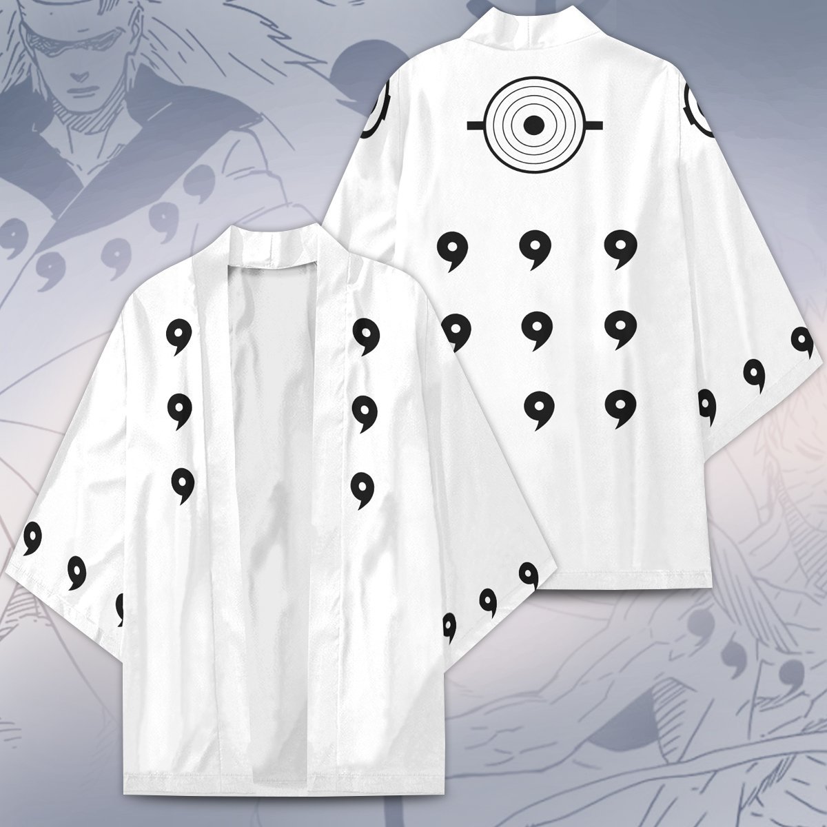 six paths white kimono 107479 - Anime Kimono Store