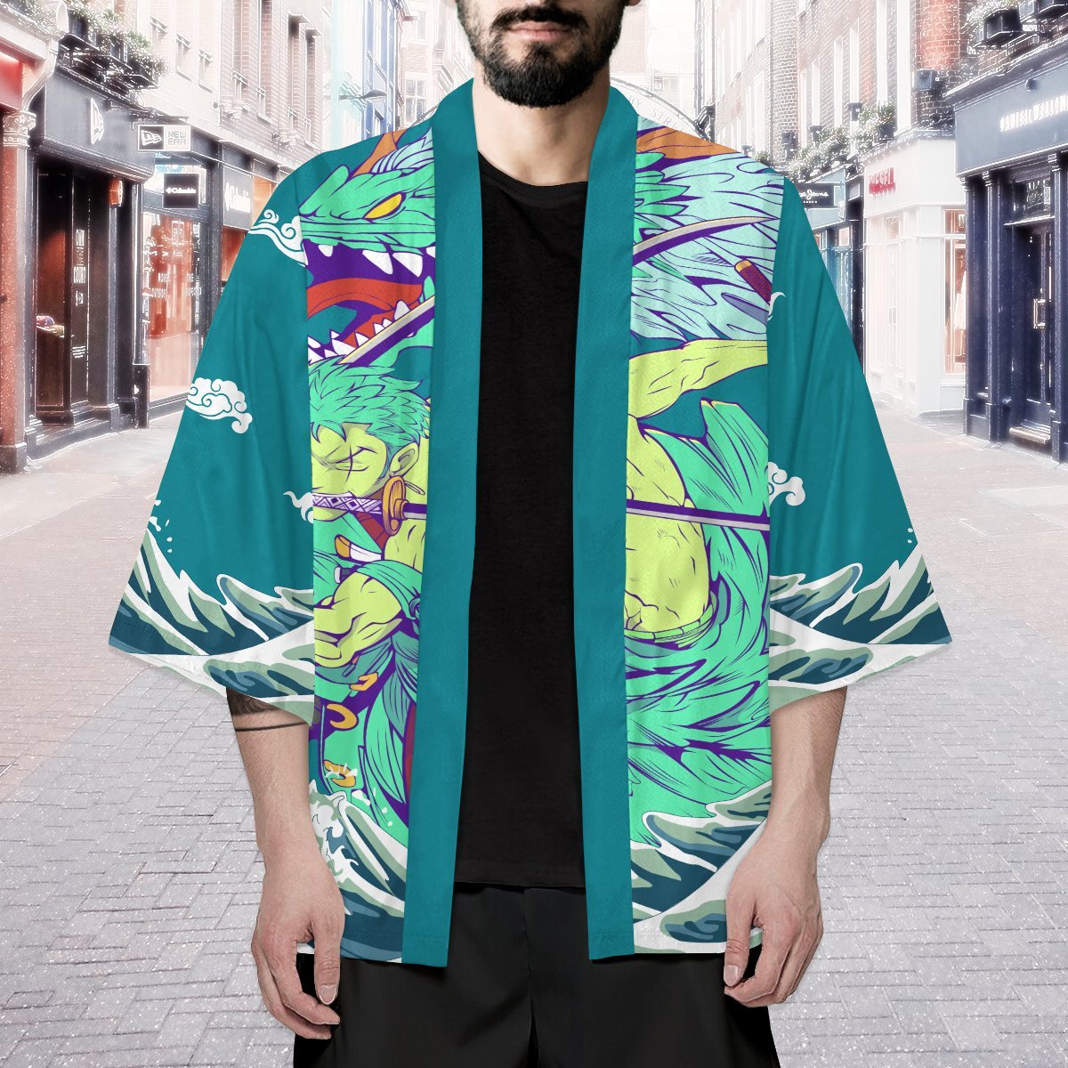 zoro three sword kimono 519355 - Anime Kimono Store