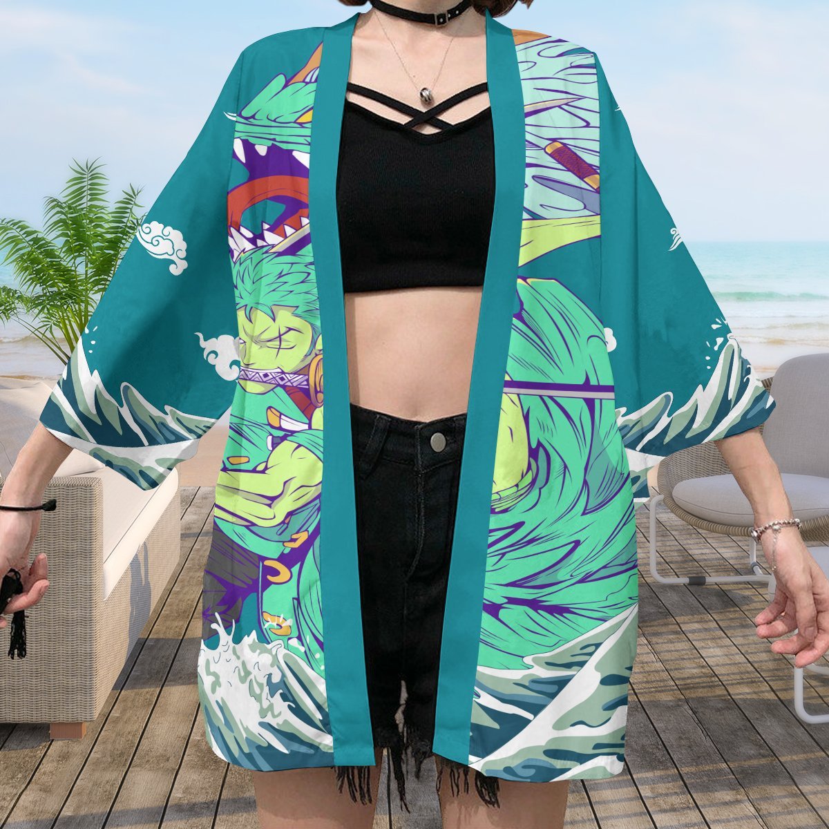zoro three sword kimono 790105 - Anime Kimono Store