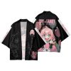 Anime SPY X FAMILY Kimono Cosplay Costume Anya Forger Kimono Haori Cloak Harajuku Tops Bathrobe Halloween - Anime Kimono Store